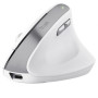 Mouse ergonômico sem fio Trust Bayo II/ Bateria recarregável/ Até 2400 DPI/ Branco
