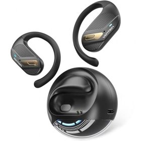 Fones de ouvido esportivos Bluetooth Vention OpenBeat O12 NBUB0 com estojo de carregamento/preto