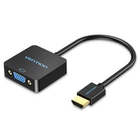Conversor Vention ACPBB, HDMI Macho - VGA Fêmea, 15cm, Preto