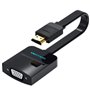 Cabo Conversor Vention 74345, HDMI Macho, VGA Fêmea, 15cm, Preto