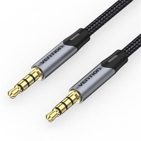Cabo Stereo Vention BAQHH, Jack 3.5 Macho - Jack 3.5 Macho, 2m, Cinza