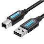 Cabo USB 2.0 Impressora Vention COQBG, USB Tipo-B Macho - USB Macho, 480Mbps, 1.5m, Preto