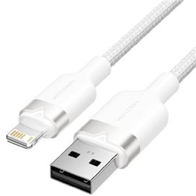 Cabo USB Lightning Vention LANWF, USB Macho - Lightning Macho, 480Mbps, 1m, Branco