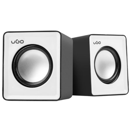 Colunas de Som 2.0 Office - Preto e Branco – uGo