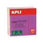 Apli Mini-Cube com 250 blocos de notas adesivas divertidas de 51x51mm - 5 cores fluorescentes sortidas - Divertido e prático