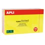 Bloco de Notas Adesivas Reposicionáveis Apli Funny com 400 unidades, 125x75mm - 4 Cores Sortidas (100 Folhas por Cor) - Cores Fl