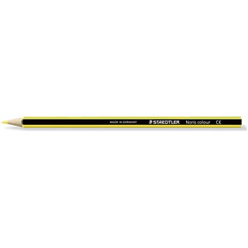 Lápis de cor hexagonal Staedtler Noris Colour 185 - Resistente à quebra - Material Wopex - Amarelo claro