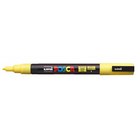 Marcador de tinta Posca PC-3M - À base de água - Ponta cônica de 0,9 a 1,3 mm - Não permanente - Resistente à luz - Inodoro - Id