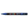 Marcador de tinta Posca PC-3M - Ponta cônica de 0,9 a 1,3 mm - Tinta à base de água - Resistente à luz - Não permanente - Azul