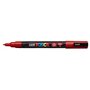 Marcador de tinta Posca PC-3M - Ponta cônica de 0,9 a 1,3 mm - Tinta à base de água - Resistente à luz - Não permanente - Vermel