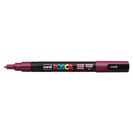 Marcador de tinta Posca PC-3M - Ponta cônica de poliéster de 0,9 a 1,3 mm - Tinta à base de água - Resistente à luz - Não perman