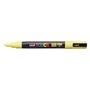 Marcador de tinta Posca PC-3M - Ponta cônica de 0,9 a 1,3 mm - Tinta à base de água - Resistente à luz - Amarelo Sol