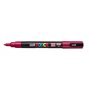 Marcador Posca PC-3M - Ponta cônica de 0,9 a 1,3 mm - Tinta à base de água - Resistente à luz - Vermelho escuro