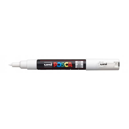 Marcador de tinta Posca PC-1M - Ponta cônica de poliéster de 0,7 mm - Tinta à base de água - Resistente à luz - Não permanente -