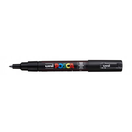 Marcador de tinta Posca PC-1M - Ponta cônica de poliéster de 0,7 mm - Espessura do traço de 0,7 mm - Tinta à base de água - Resi