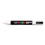 Marcador de tinta Posca PC-5M - Ponta redonda de 1,8 a 2,5 mm - Tinta à base de água - Resistente à luz - Branco