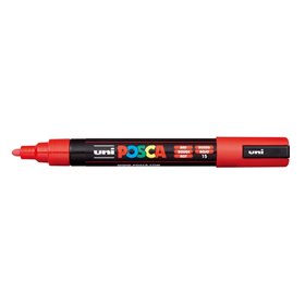 Marcador de tinta Posca PC-5M - Ponta de poliéster de 1,8 a 2,5 mm - Tinta à base de água - Resistente à luz - Não permanente - 