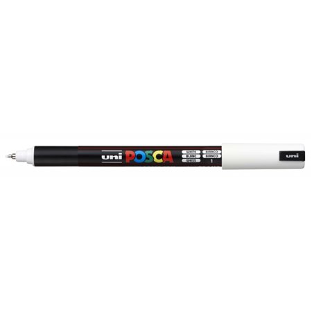 Marcador de tinta Posca PC-1MR - Ponta de rolo de fibra de 0,7 mm - Tinta pigmentada à base de água - Traço extrafino - Resisten