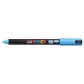 Marcador de tinta Posca PC-1MR - Ponta de rolo de fibra de 0,7 mm - Traço extrafino - Tinta pigmentada à base de água - Resisten