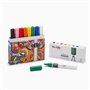 Conjunto de 8 Marcadores Acrílicos Carioca Plus em Caixa Rígida - Ponta de 2mm - Tinta Acrílica Super Pigmentada - Cores Sortida