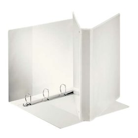 Esselte Kangaroo Plus A4 4 argolas 25mm Pasta Canguru - Capacidade para 230 folhas A4 (80 g/m²) - Branco