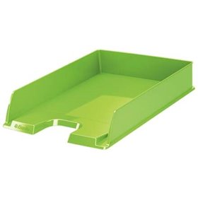 Bandeja para documentos Esselte Europost Vivida - Formato vertical - A4 - Espaço para etiqueta de identificação - Verde