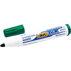 Marcadores para quadro branco Bic Velleda 1701 ECOlutions - Ponta redonda - Espessura da linha de 1,5 mm - Tinta à base de álcoo