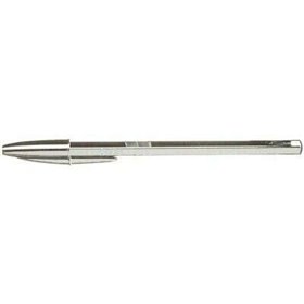 Caneta Esferográfica Bic Cristal Shine - Ponta Média de 1,0 mm - Tinta à Base de Óleo - Corpo Prateado Elegante - Preta