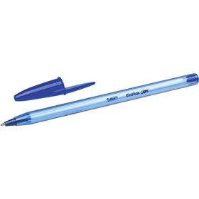 Canetas Esferográficas Bic Cristal Soft - Ponta Média de 1,2 mm - Espessura da Linha de 0,45 mm - Escrita Mais Suave - Azul
