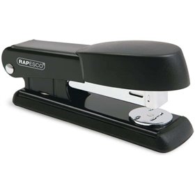 Grampeador de mesa Rapesco Bowfin em metal - Capacidade para até 25 folhas - Grampos 26/6 e 24/6 - Grampeamento com abertura e f