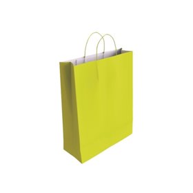 Sacola de papel celulósico Bismark - Medidas: 40x14x32cm - Cor: Pistache