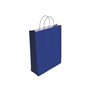 Sacola de papel celulósico Bismark - Medidas: 37x12x27cm - Azul