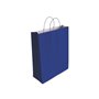 Sacola de papel celulósico Bismark - Medidas: 40x14x32cm - Azul