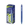 Caneta apagável Bismark com clipe - Ponta de 0,7 mm - Empunhadura emborrachada - Azul