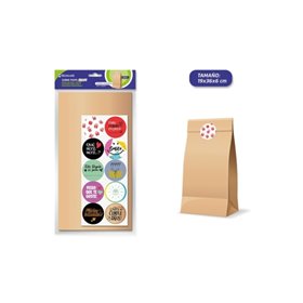 Pacote com 10 envelopes de papel kraft Bismark, 50 g/m², com 10 adesivos de fechamento - Medidas: 19 x 36 x 6 cm - Ideal para pr