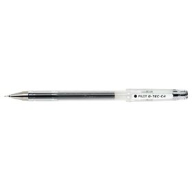 Caneta em gel Pilot G-Tec C4 - Ponta extrafina - Recarregável - Ponta esferográfica de 0,4 mm - Largura da linha de 0,2 mm - Pre