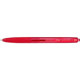 Caneta Esferográfica Retrátil Pilot SuperGrip G - Ponta Redonda de 1,0 mm - Traço de 0,4 mm - Tinta à Base de Óleo - Empunhadura