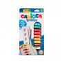 Carioca - Kit com 12 tubos de tinta têmpera de 10ml + pincel e paleta - Alta cobertura - Aplicável em materiais porosos - Cores 