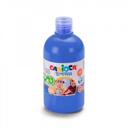 Tinta têmpera Carioca em frasco de 500ml - Cores super laváveis - Fácil de misturar - Adequada para materiais porosos - Alta opa