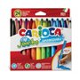 Conjunto Carioca Jumbo com 24 Marcadores - Corpo Maxi Octogonal - Tinta Super Lavável - Ponta Maxi Bloqueada de 6mm - Tampa Vent