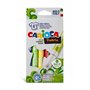 Marcadores para tecido Carioca Fabric, pacote com 6 unidades - Ponta Maxi Ø 6mm - Tinta especial para tecido - Cores permanentes