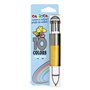 Caneta Esferográfica Carioca Vintage de 10 Cores - Caneta Esferográfica Automática - 10 Cores em Uma Caneta - Ponta de 1mm de Di