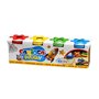Carioca Doughy Pack com 4 potes de massa de modelar de 110g - Macia e flexível - Fácil de amassar e moldar - Ideal para iniciant