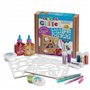 Kit Carioca Glitter Creator com 13 produtos de glitter e 26 estênceis - 2 frascos de cola com glitter - 2 potes de massa de mode
