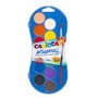 Conjunto de 12 pastilhas de aquarela Carioca Ø 30mm - Cores vibrantes - Fáceis de misturar - Cores sortidas