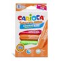 Carioca Temperello Neon - Kit com 6 Tintas Têmpera Sólidas - Cores Vibrantes e Laváveis - Ótima Cobertura - Fácil de Misturar - 