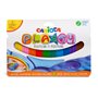 Carioca Plasty - Pacote com 12 Massas de Modelar Sortidas - Fácil de Usar - Não Seca - Reutilizável - Cores Vibrantes e Misturáv