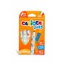 Kit com 6 Canetinhas Carioca Baby - Ponta Redonda e Travada - Corpo Grande - Super Laváveis - Dermatologicamente Testadas - Core