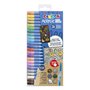 Conjunto de 24 Marcadores de Tinta Acrílica Carioca - Ponta Média - Tinta à Base de Água - Alta Cobertura - Cores Sortidas