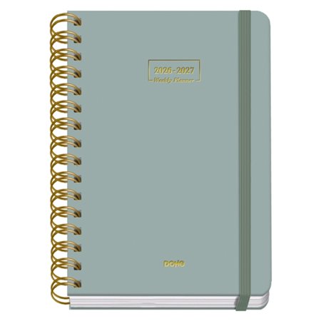 Agenda Escolar Premium Dohe 26/27 - Formato A5 - Visão Semanal - Papel Offset Creme 80g - Capa de Cartão Laminado - Encadernação